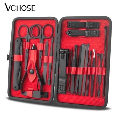 Conjunto de manicure profissional de aço inoxidável