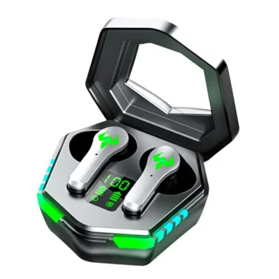 Fone de ouvido gamer display digital bluetooth wireless - Image 2