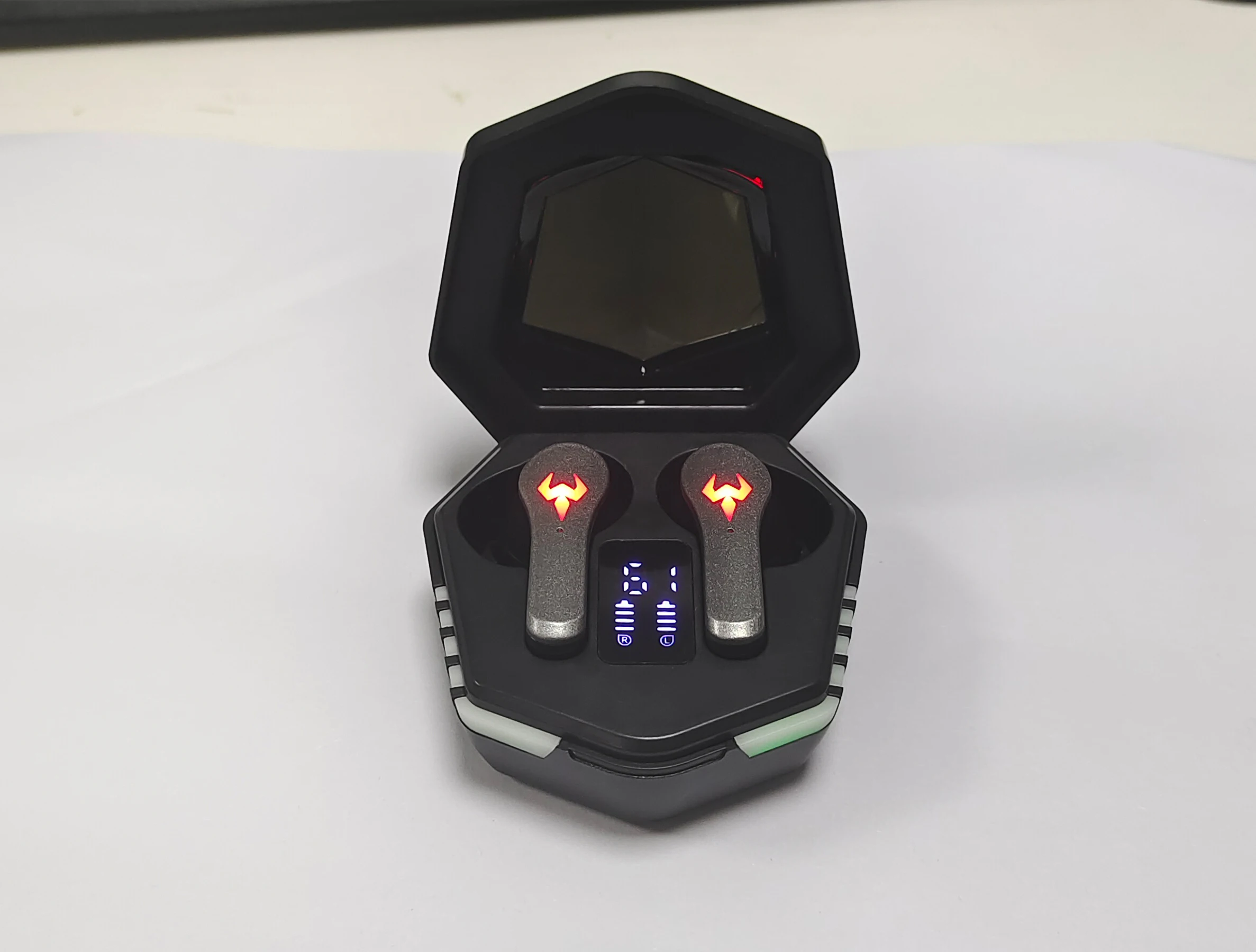 Fone de ouvido gamer display digital bluetooth wireless - Image 6